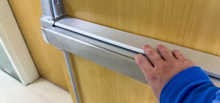 Installing a Push Bar on a Door San Gabriel